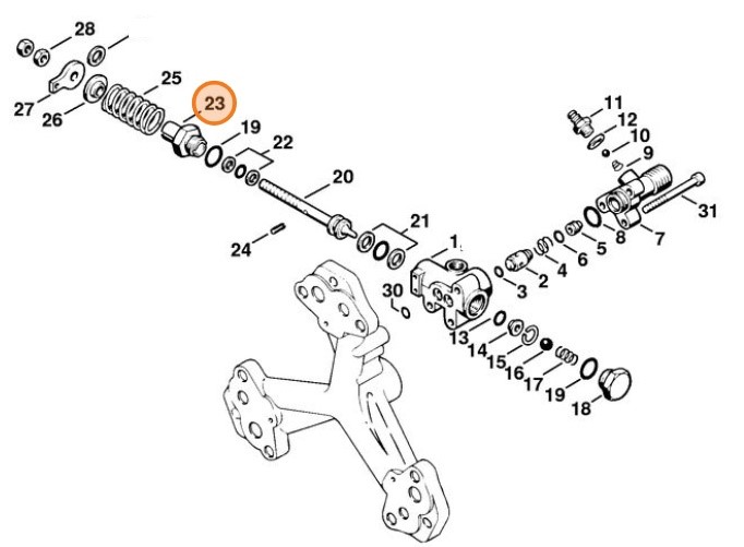 Prowadzenie tłoka, Stihl 47055110400