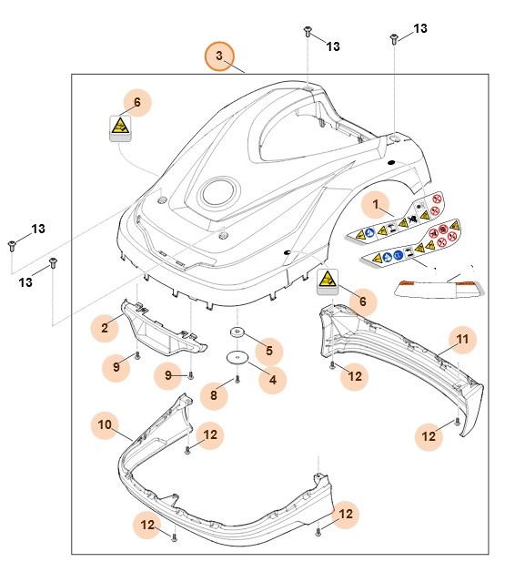 Pokrywa, Stihl 63027802000