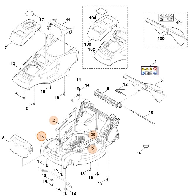 Obudowa, Stihl 63117008593