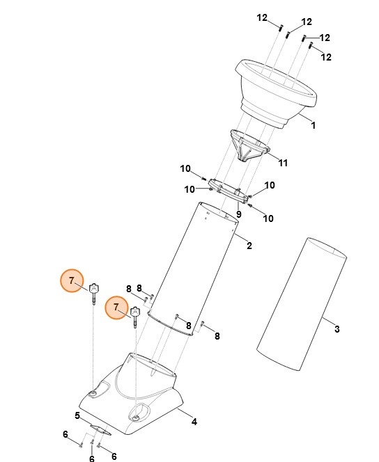 Śruba zamykająca, Stihl 60007002301