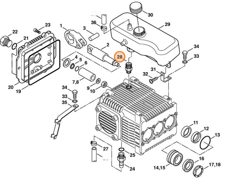Złącze śrubowe, Stihl 47476771000