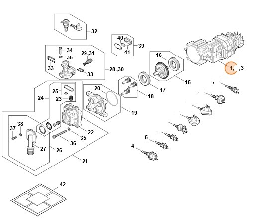 Silnik elektryczny 220-240 V/50/60 Hz, Stihl RE026000215