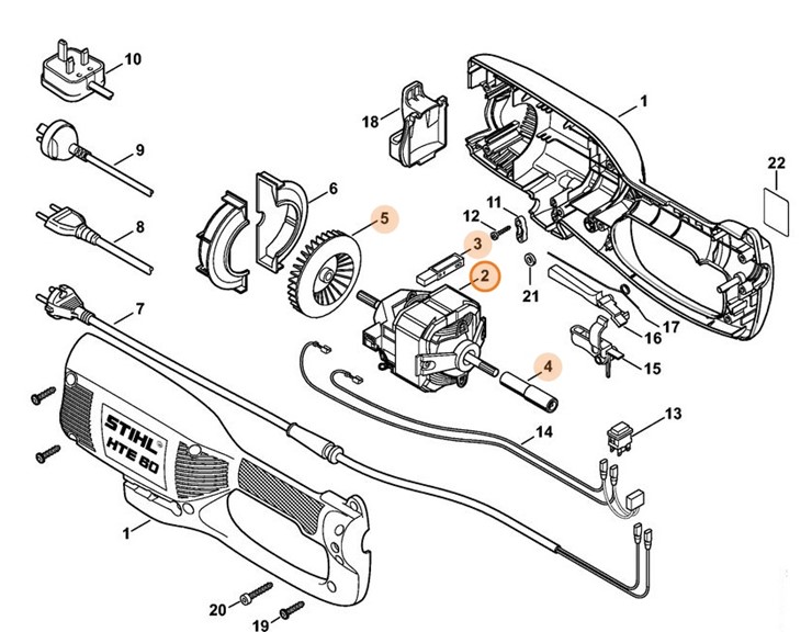 Silnik elektryczny 230/240 V/50 Hz, Stihl 64406000220