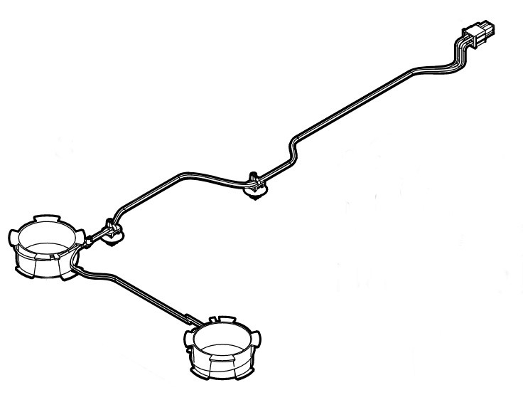 Wiązka przewodów cewki przedniej, Stihl 63014403010