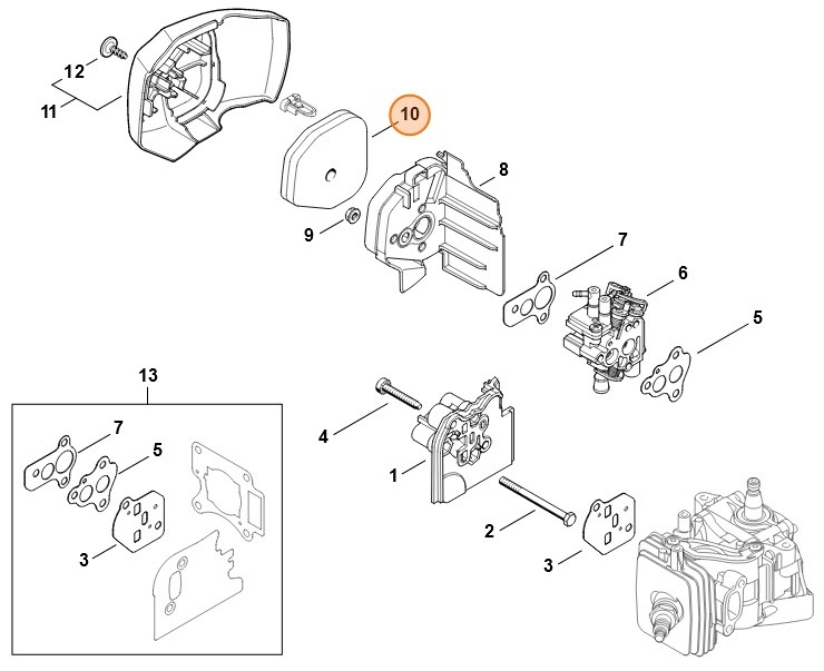 Filtr, Stihl 42421201800