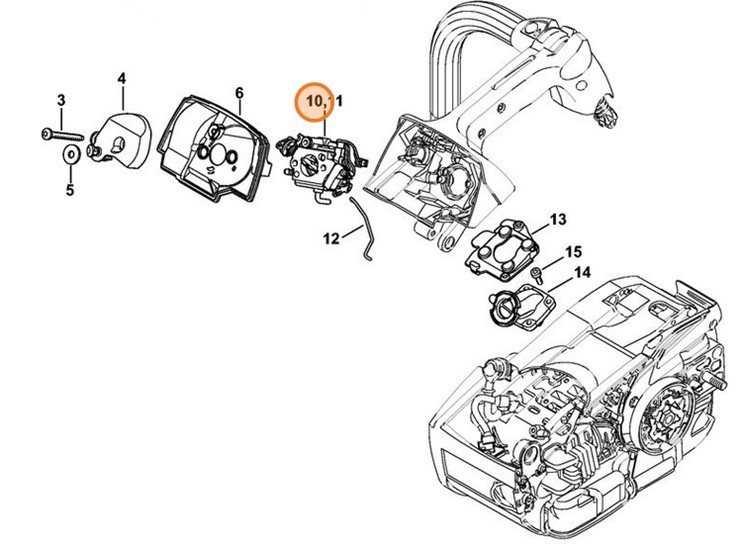 Gaźnik 1145/22, Stihl 11451200622