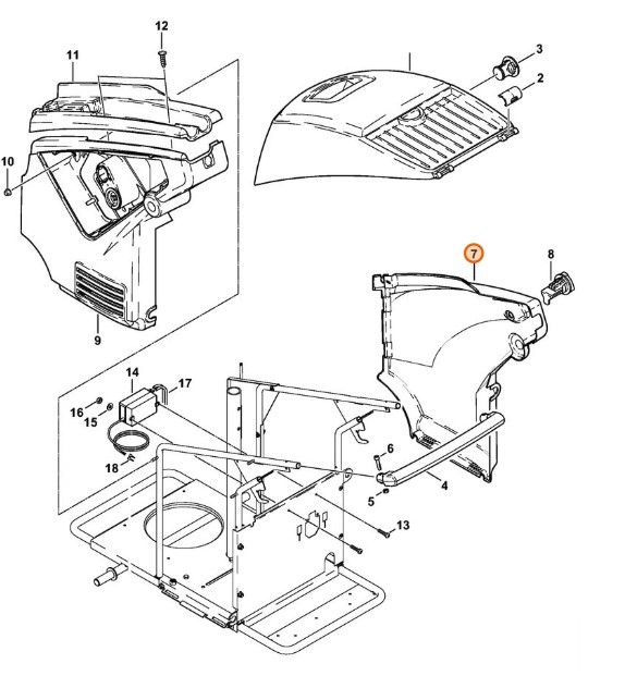 Osłona prawa, Stihl 47527917502