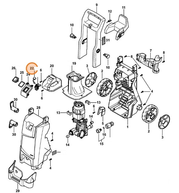 Kondensator, Stihl 49516051001