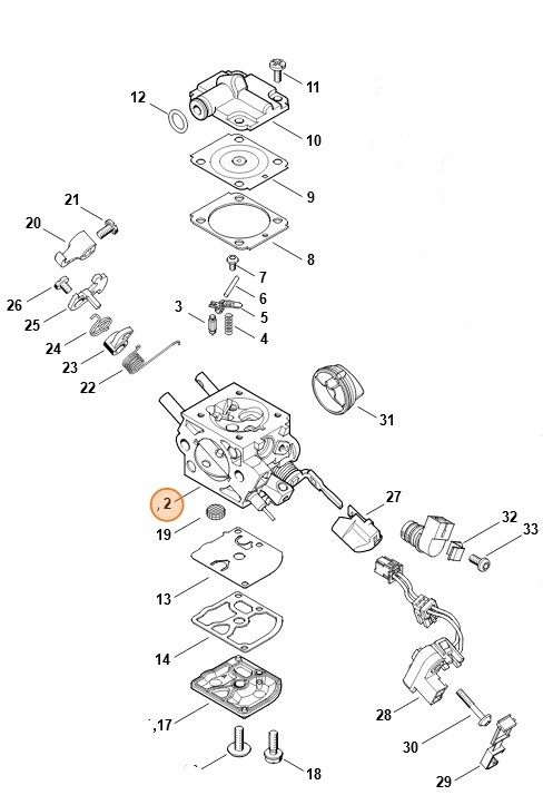 Gaźnik 1141/34, Stihl 11411200634