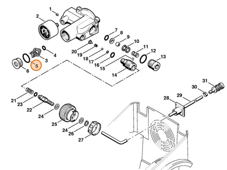 Okrągły pierścień uszczelniający 20x1,5, Stihl 96459457634