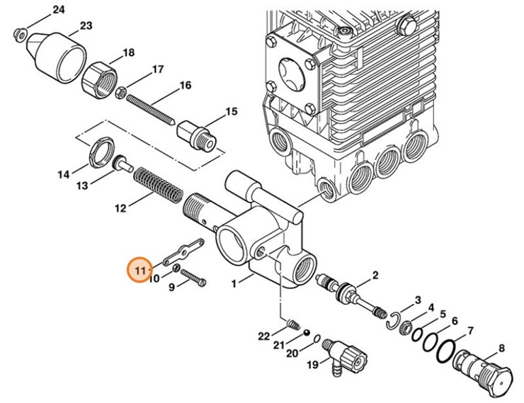 Dźwignia, Stihl 47365130600