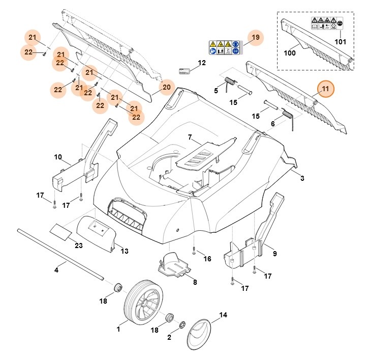 Pokrywa, Stihl 62907002707