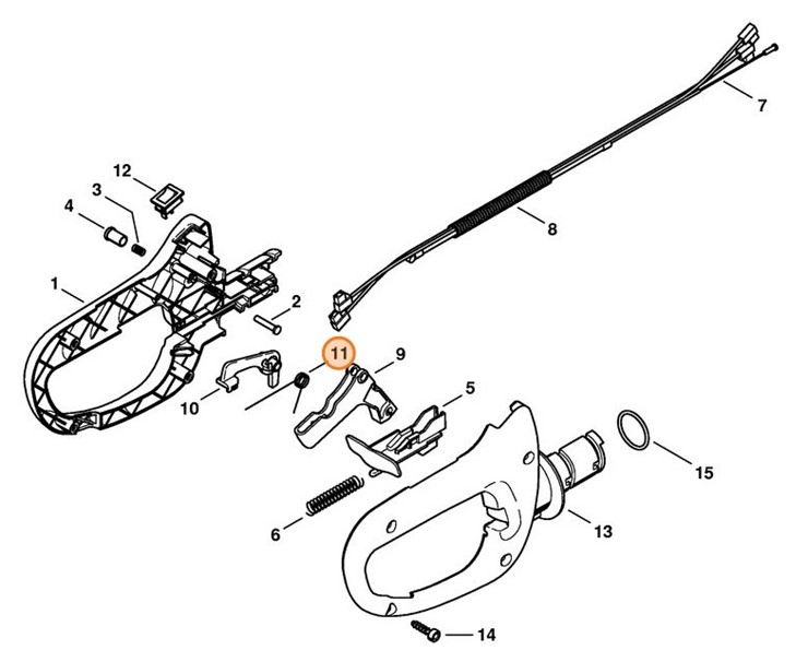 Sprężyna ramieniowa, Stihl 00009981006