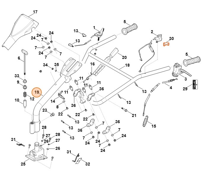 Uchwyt, Stihl 62507406105