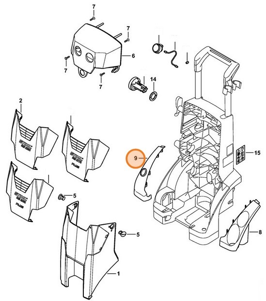Błotnik, Stihl 47887606400