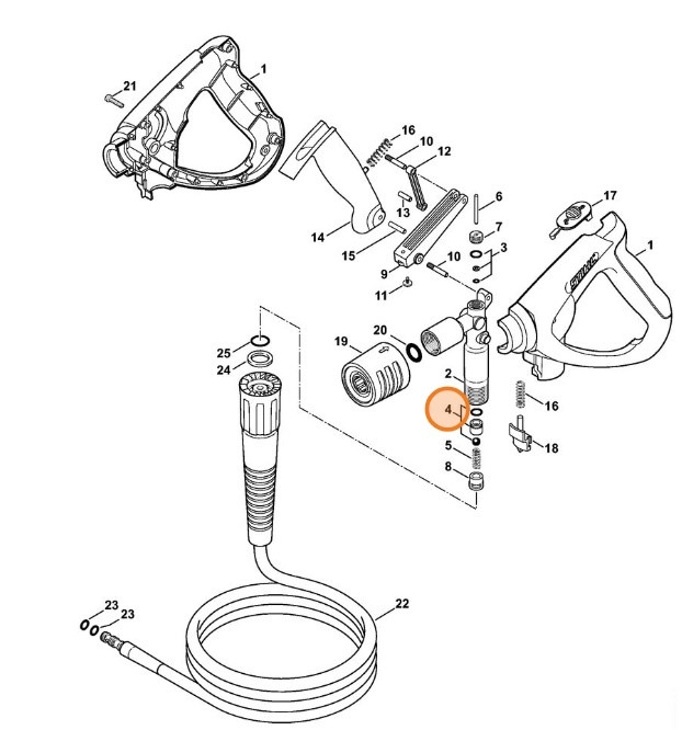 Zestaw naprawczy zaworu, Stihl 49250071001