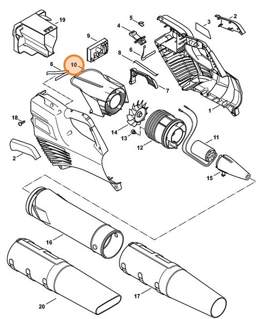 Stożek wlotu, Stihl 45237611100