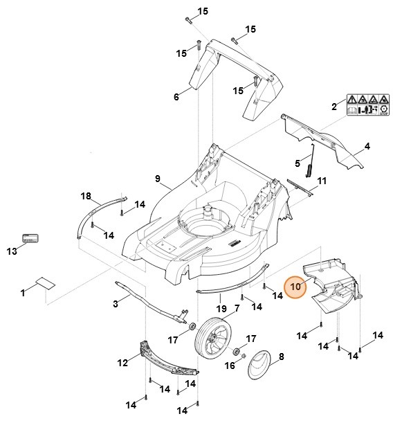 Pokrywa, Stihl 63587060705
