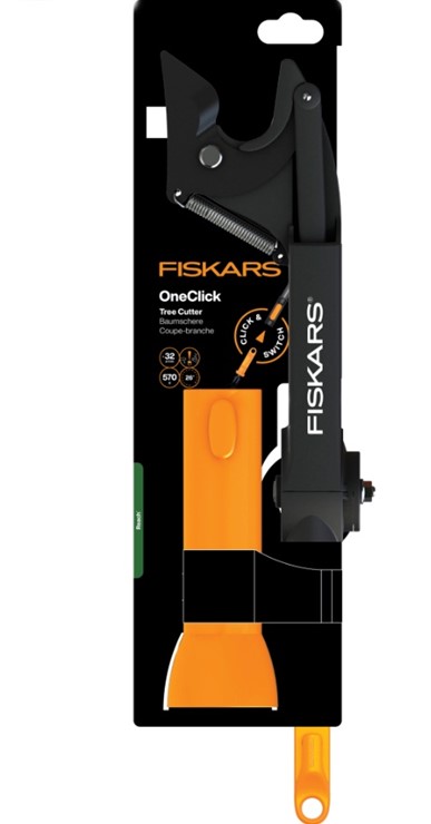 Głowica sekator ogrodowy do cięcia suchych gałęzi na tyczkę OneClick, Fiskars 1080702