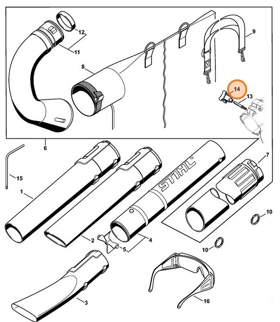 Nakrętka gwiaździsta, Stihl 42297166700