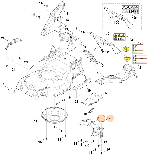 Pokrywa, Stihl 63747802010