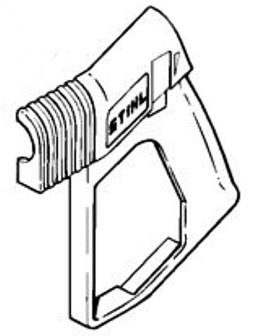 Połówka okładziny rękojeści - lewa strona, Stihl 49255021808