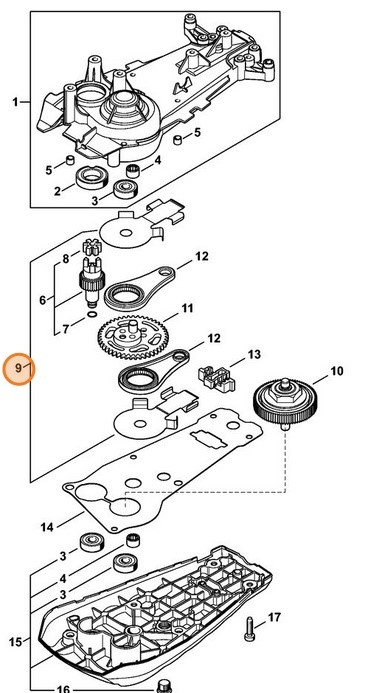 Element blaszany T, Stihl 48696408201