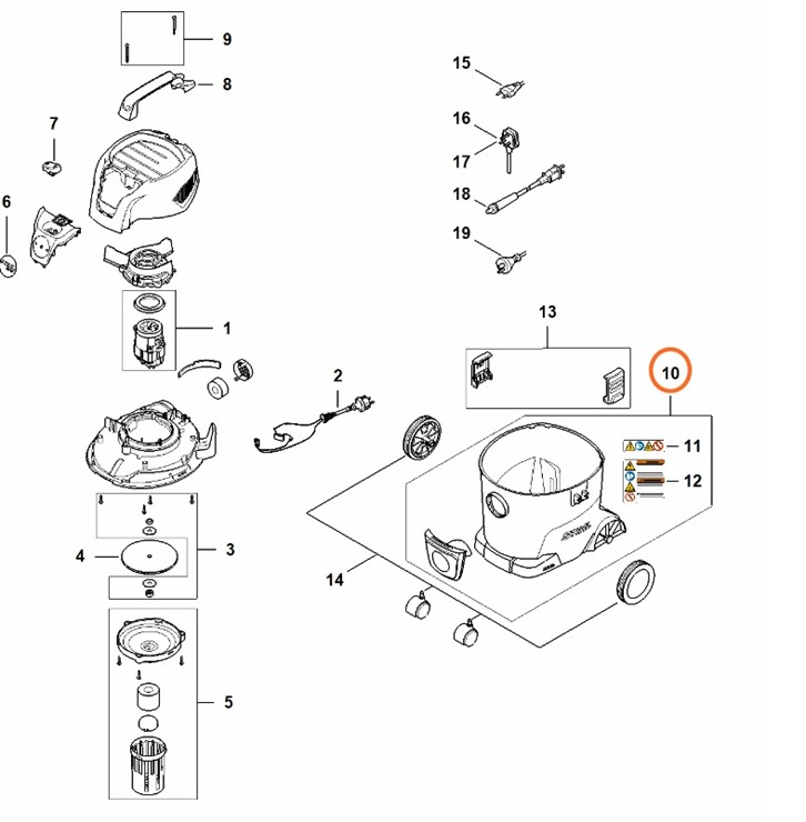 Pojemnik, Stihl SE017000810