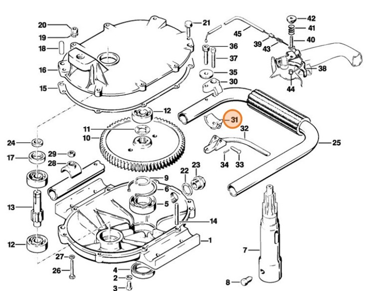 Element zaciskowy, Stihl 43091822410