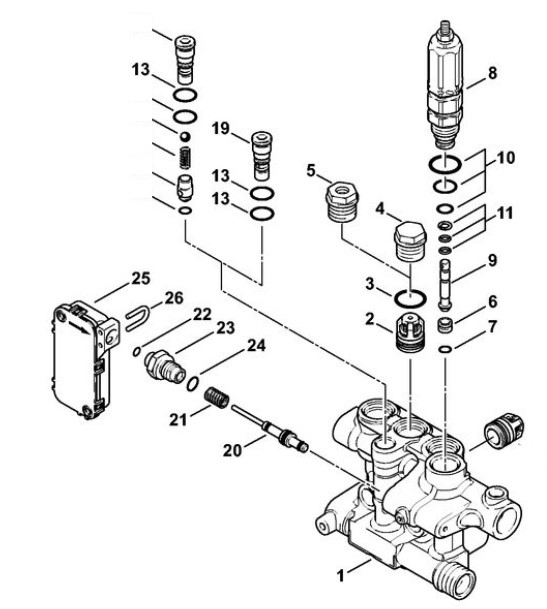 Zestaw uszczelek, Stihl 47570071004