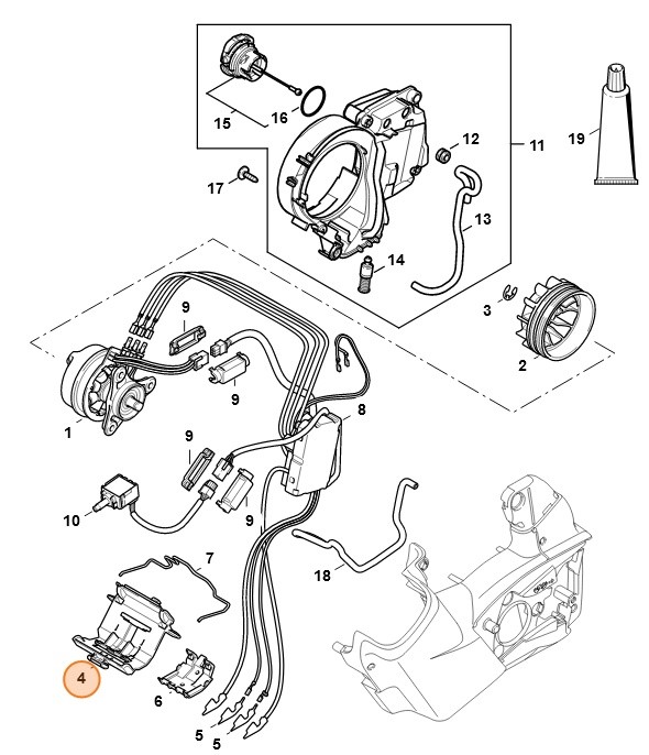 Płytka zestykowa, Stihl 12524040800