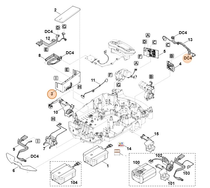 Moduł układu elektronicznego, Stihl 63094301426