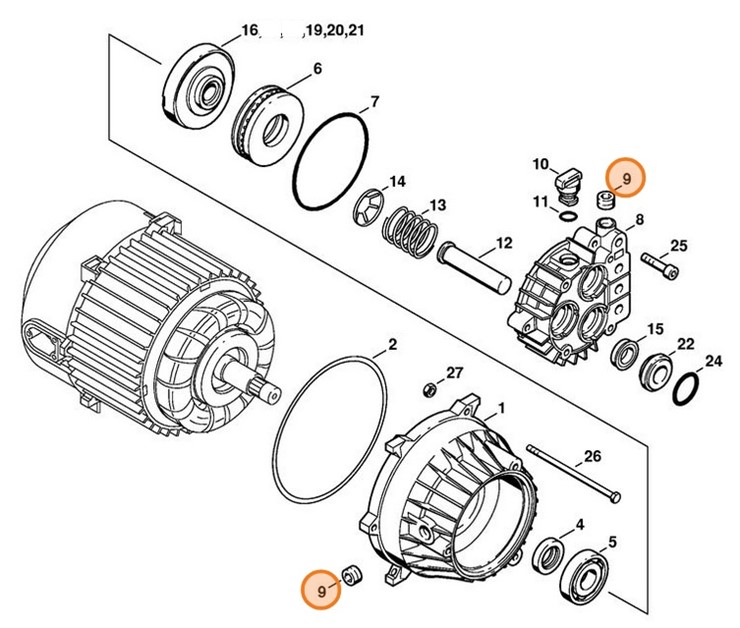 Śruba zamykająca, Stihl 91467947880