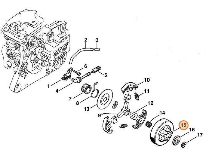 Koło napędu łańcucha 0.325" 7Z Stihl 11216402004