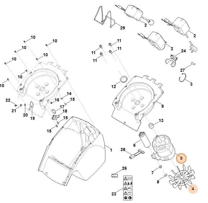 Silnik elektryczny 230V (2,0kW), Stihl 60086000225