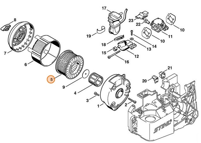 Filtr powietrza, Stihl 42211404400
