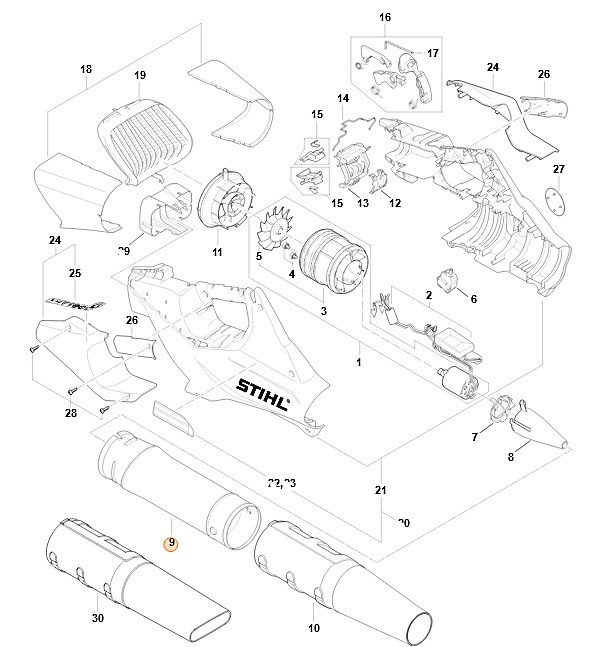 Rura dmuchawy, Stihl BA027015400