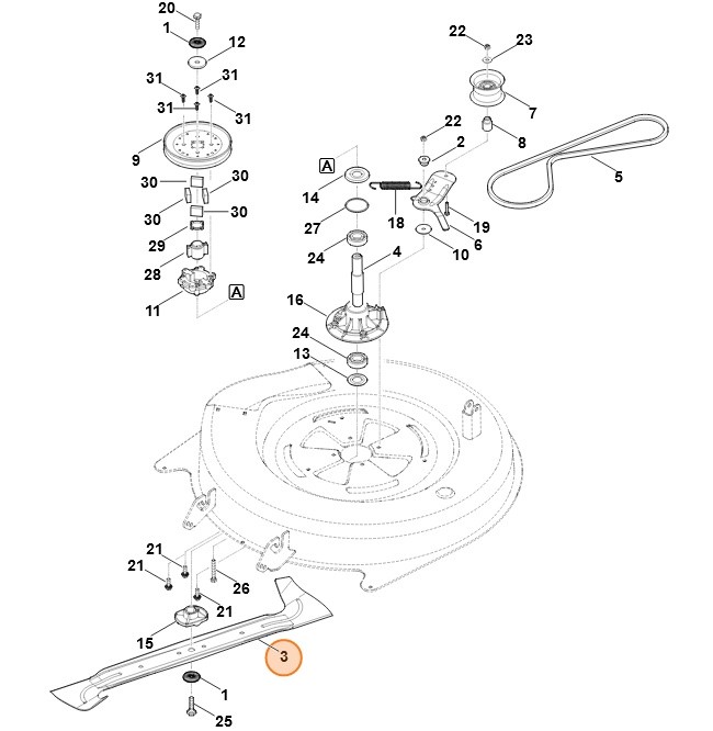 Nóż, Stihl 61407020100