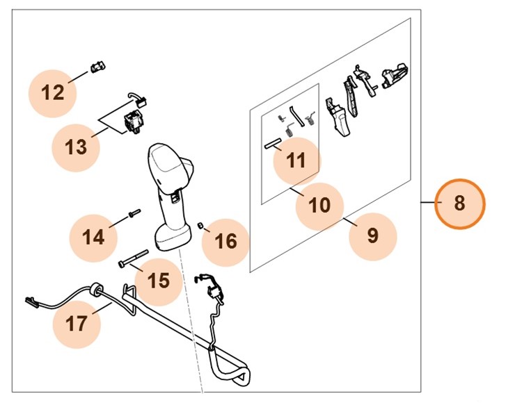 Rękojeść manipulacyjna, Stihl FA087901360
