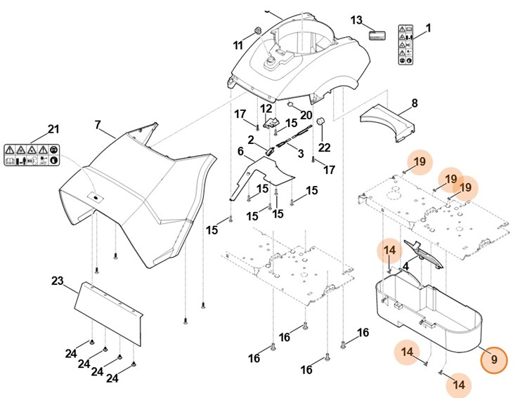 Pokrywa, Stihl 60127802010