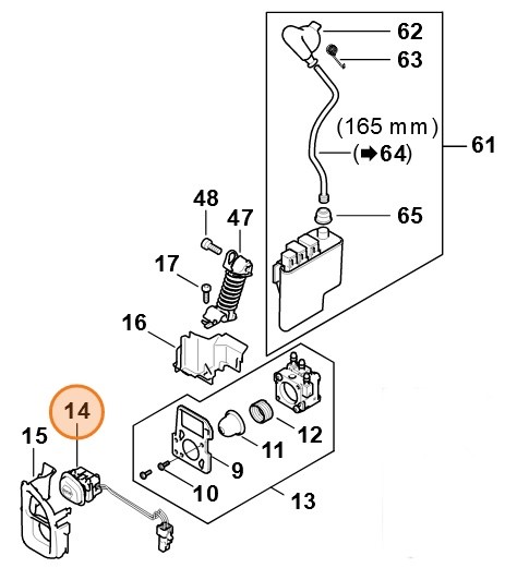 Przełącznik, Stihl 11474300512