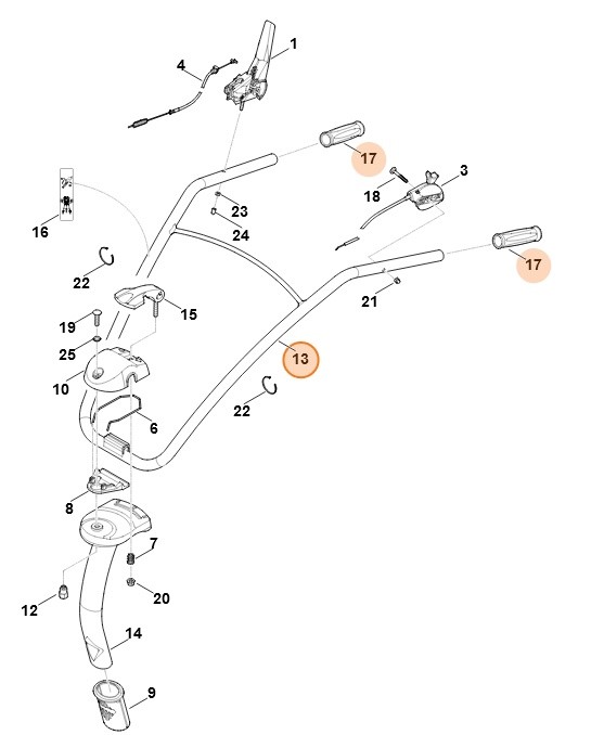 Uchwyt kierujący, Stihl 62417405205
