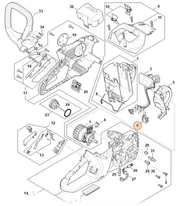 Przełącznik, Stihl 12504300501