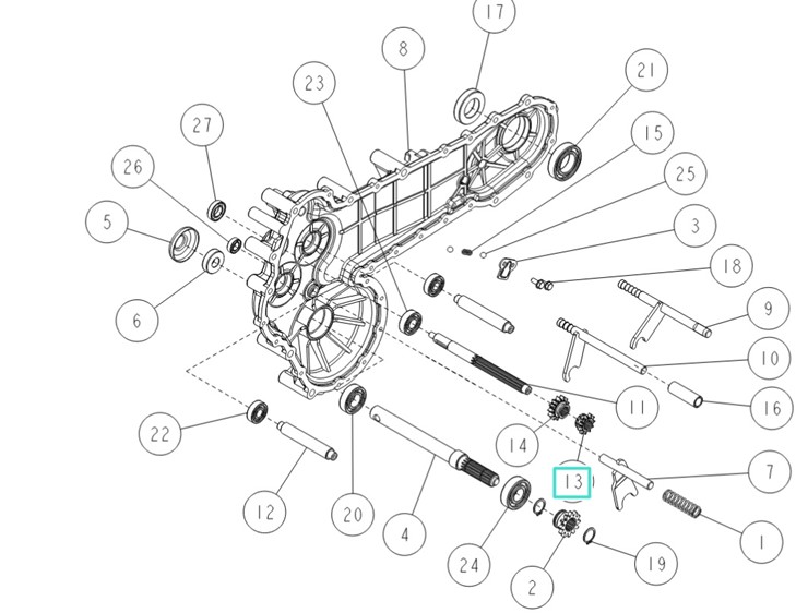 Zębatka 11T, Orec 0031-00700