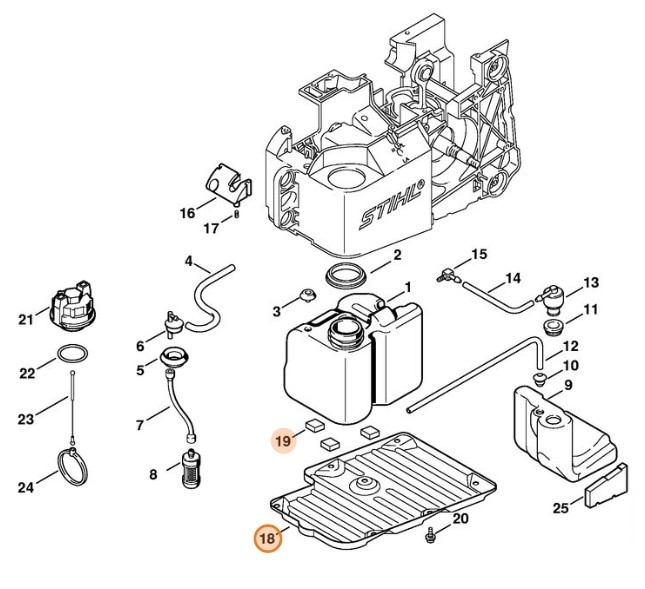Pokrywa obudowy, Stihl 42210203500
