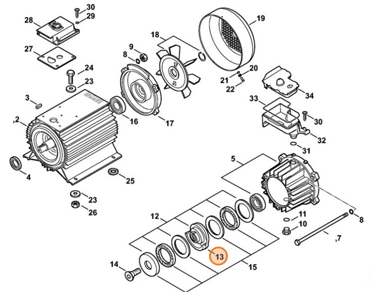 Tarcza zataczająca, Stihl 47807608701