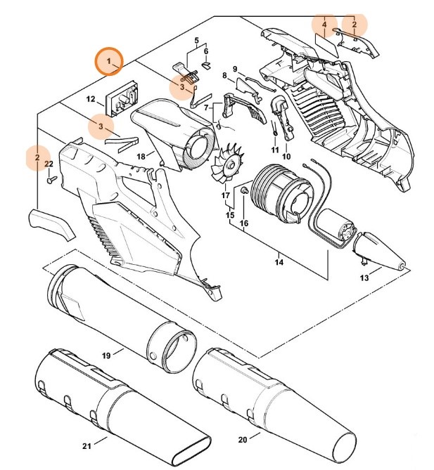 Korpus rękojeści, Stihl 45237901014