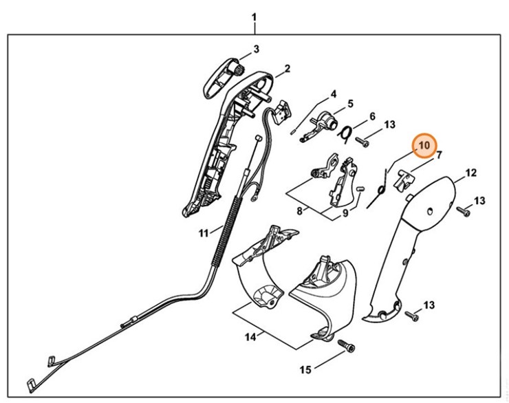 Sprężyna ramieniowa, Stihl 42821824500