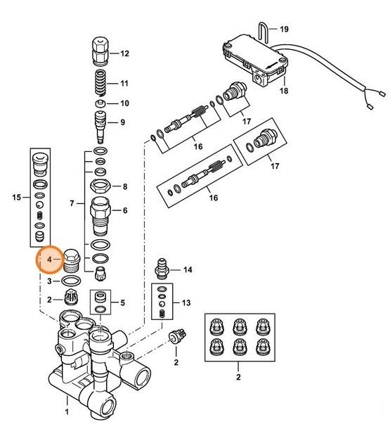 Śruba zamykająca, Stihl 47887085801