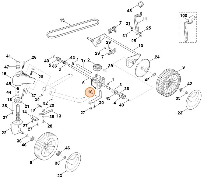 Uchwyt, Stihl 63617042702